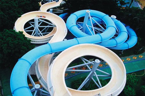 Giant Hotel Aqua Playground Friendly Water Slides For Children or Adults